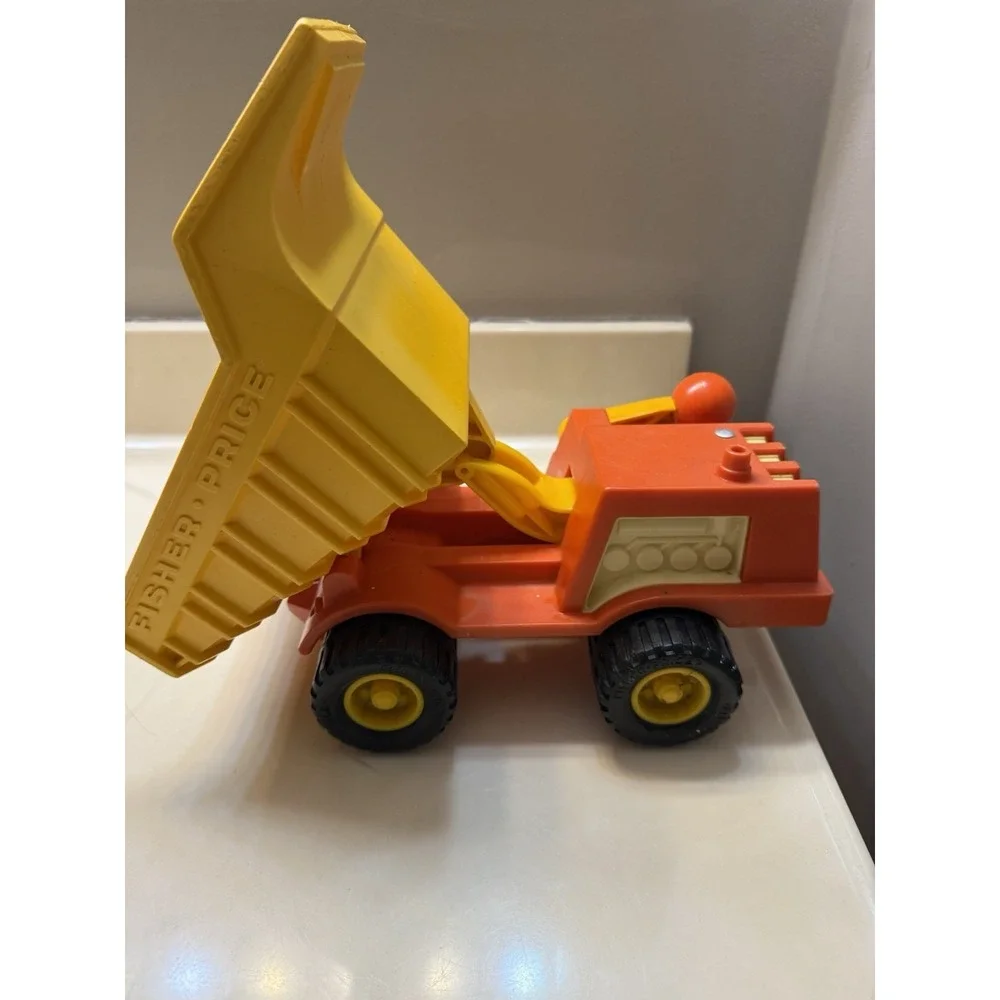 Vintage Fisher Prise Toy Dump Truck